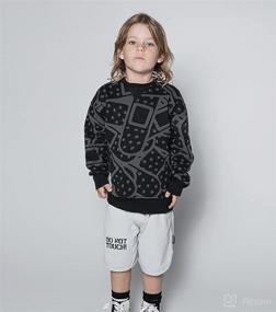 img 3 attached to NUNUNU Crewneck Sweatshirt Toddler Cotton Apparel & Accessories Baby Boys ~ Clothing