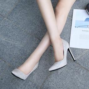 img 2 attached to Stylish Pointed Toe 11Cm High Heels For Women - Perfect For Parties, Formal Events And Special Occasions