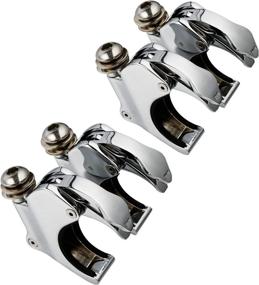 img 4 attached to 🛠️ TCMT 2 Pairs 49mm Detachable Windshield Clamps for Harley VRSCA VRSCAW 2002-2010, VRSCB 2004-2005, VRSCX 2007, XL1200X 2016-later, and Dyna models 2006-later (Chrome)