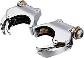 img 1 attached to 🛠️ TCMT 2 Pairs 49mm Detachable Windshield Clamps for Harley VRSCA VRSCAW 2002-2010, VRSCB 2004-2005, VRSCX 2007, XL1200X 2016-later, and Dyna models 2006-later (Chrome)