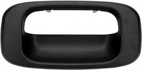 img 4 attached to OE 15228539 IRONTEK Black Tailgate Handle Bezel Replacement For 99-07 Chevy Silverado/GMC Sierra 1500, 2500, 3500 HD Pickup Truck