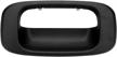 oe 15228539 irontek black tailgate handle bezel replacement for 99-07 chevy silverado/gmc sierra 1500, 2500, 3500 hd pickup truck logo