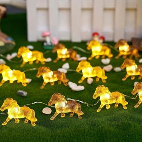 img 2 attached to JASHIKA Unique Horse String Lights Gifts For Girl Cute Decorative Pony Lights Dual Color 8.5Ft 20LED USB Or Battery Operated For Indoor Bedroom Tent Birthday Holiday Christmas Décor
