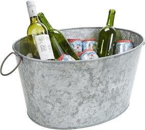 img 1 attached to 🧊 Mind Reader Bucket: Sleek Silver Ice Tub for Refreshing Beverages