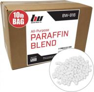 🕯️ bulk paraffin wax 10lb. pastilles by blended waxes, inc. - versatile paraffin wax for candle making, diy projects, canning and more logo