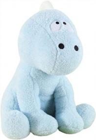 img 4 attached to 14 Inch Blue Dinosaur Stuffed Animal Plush Toy That Glows In The Dark - L1000