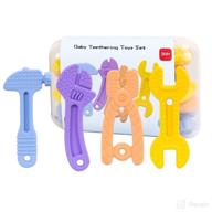 👶 zdolmy teething toys: bpa-free silicone set for 0-12 months - 4 pack logo