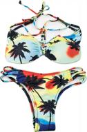 women's sexy 2pcs adjustable strappy bikini sets swimsuits for beach bathing suit padded tankini logo