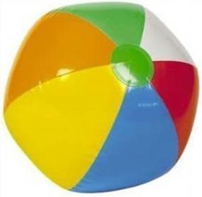 img 1 attached to 24 Mini Beach Balls/Traditional 6-Panel Rainbow Style/Pool Party Favors/Wedding Decorations/Luau/2 Dozen