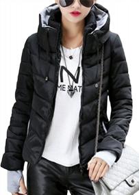 img 1 attached to Warm Cotton Quilted Down Coat For Women: Sandbank Winter Parka With Stand Collar
