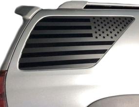 img 4 attached to XPLORE Offroad 4Runner - Matte Black American Flag Window Decals for 4th Gen, 2003-2009 - Exclusive Offer!