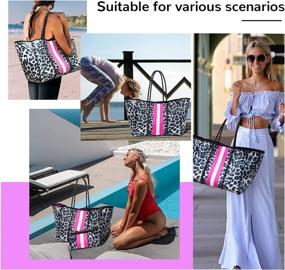 img 3 attached to Neoprene Handbags Cameras Clothing，Diaper Summer Women's Handbags & Wallets : Totes