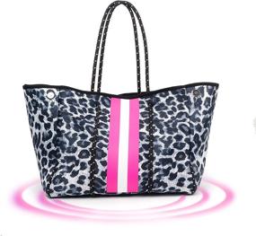 img 4 attached to Neoprene Handbags Cameras Clothing，Diaper Summer Women's Handbags & Wallets : Totes