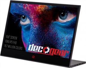 img 4 attached to Deco Gear Portable HD Touchscreen Display - 15.6" Non-Glare LED Screen (1920x1080), PM20