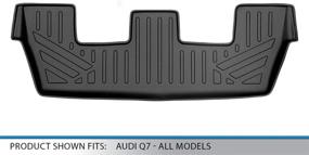 img 2 attached to 🔲 MAXLINER Black Floor Mats for 2017-2022 Audi Q7 - All Models [3rd Row Liner]