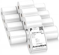 avenemark 16 rolls shipping labels compatible with dymo 1744907 4x6 labelwriter 4xl thermal postage labels, water & grease resistant, ultra strong adhesive, perforated, 220 labels/roll logo
