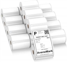 img 4 attached to AveneMark 16 Rolls Shipping Labels Compatible With Dymo 1744907 4X6 LabelWriter 4XL Thermal Postage Labels, Water & Grease Resistant, Ultra Strong Adhesive, Perforated, 220 Labels/Roll