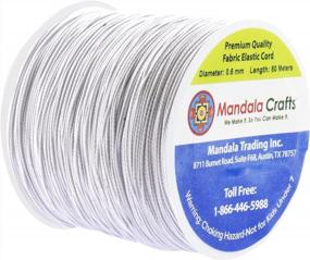 img 3 attached to 🧵 Thin Fine Shirring Elastic Thread for Sewing - Mandala Crafts 0.6mm 87 Yards White - Ideal for Sewing Machine Knitting