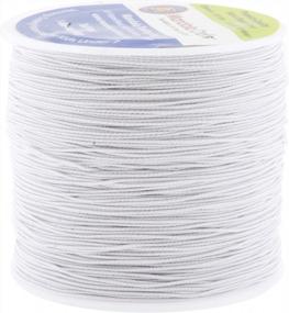 img 4 attached to 🧵 Thin Fine Shirring Elastic Thread for Sewing - Mandala Crafts 0.6mm 87 Yards White - Ideal for Sewing Machine Knitting