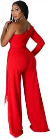 img 2 attached to Dress To Impress With Zipper One Shoulder Jumpsuit - ThusFar Women'S Dressy Collection