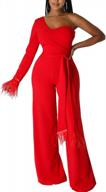 dress to impress with zipper one shoulder jumpsuit - thusfar women's dressy collection logo