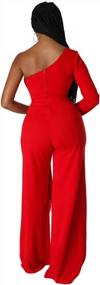 img 1 attached to Dress To Impress With Zipper One Shoulder Jumpsuit - ThusFar Women'S Dressy Collection