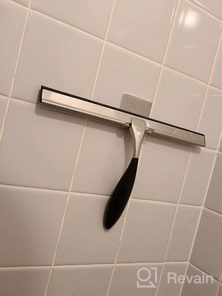 img 1 attached to Keep Your Shower Glass Door And Tiles Sparkling Clean With AmazerBath'S Stainless Steel Shower Squeegee review by Steve Wynn