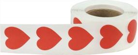 img 4 attached to Red Heart Stickers, Scrapbooking Supplies, Heart Sticker Pack, 0.75 Inches, Pack Of 500