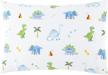wildkin 100% cotton hypoallergenic toddler pillow case for boys & girls, measures 19 x 13.5 inches kids pillowcase, pillow cover fits a toddler sized pillow (dinosaur land) logo