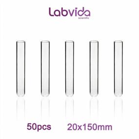 img 3 attached to Labvida 50Pcs Of Vol.20Ml Borosilicate Glass Test Tubes, 20X150Mm With Round Bottom,LVH1002