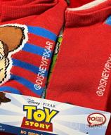 img 1 attached to Colorful Toy Story 4 Boys' Blue No Show Socks in Medium Size review by Anil Jaimes