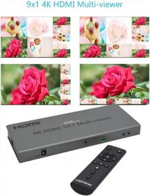 img 1 attached to Мультиэкран XOLORspace 4K HDMI Multiviewer с плавным переключением — 9 в 1 QV901