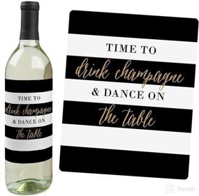 img 1 attached to 🎉 Big Dot of Happiness Girls Night Out - Bachelorette Wine Bottle Label Stickers: Set of 4 Perfect Gifts for Women