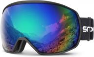 наслаждайтесь приключениями с лыжными очками snowledge для унисекс с защитой от ультрафиолета и двойными линзами с защитой от запотевания логотип