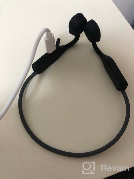 img 1 attached to AfterShokz OpenMove wireless headphones, elevation blue review by Agata Kowalik ᠌