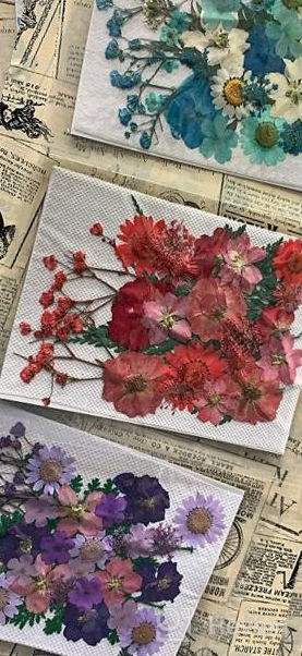 img 1 attached to 🌸 Thrilez 100-Piece Pressed Dried Flowers Kit for Resin Molds - Natural Flower Herbs for Scrapbooking, Card Making, Resin Jewelry, Soap, and Candle Crafts (Blue, Purple, Red) review by Justin Gore