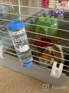 img 1 attached to BPA-Free 8.45 Oz Water Bottle For Small Pets - No Drip Design For Clean Drinking - Perfect For Bunnies, Guinea Pigs, Hamsters, Ferrets, And Rabbits - 2 Pack review by Devin Henry