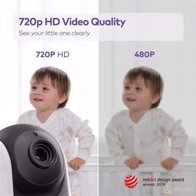 img 3 attached to 👶 VAVA/Hipp Baby Monitor Camera – Pan-Tilt-Zoom, Night Vision, Thermal Monitor, 2-Way Talk, 900ft Range