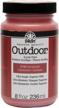 geranium-colored folkart outdoor paint in 8 oz bottles for high-quality results logo
