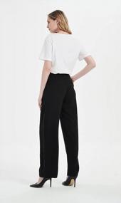 img 1 attached to Tronjori Women'S High-Waist Straight-Leg Dress Pants With Wide-Leg Fit And Regular Waistband - Perfect For Casual And Formal Occasions