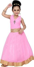 img 4 attached to ADIVA Girls Indian Party G 1771 BLUE 34 Girls' Clothing and Dresses