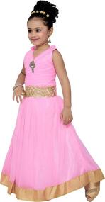 img 2 attached to ADIVA Girls Indian Party G 1771 BLUE 34 Girls' Clothing and Dresses