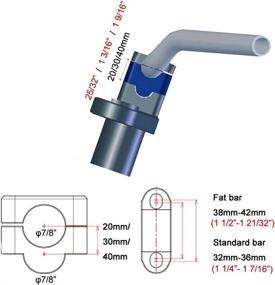 img 3 attached to Xitomer 7/8'' HandleBar Risers: Perfect Fit for Grom 🔧 MSX125, CRF250L, Z125, and More – No Clamps Required! (Black, 30mm)