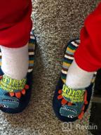 img 1 attached to Adorable Kids Unicorn House Slippers - Dinosaur Theme for Cosy Winter Feet (Toddler/Little Kid) review by Ryan Selpasoria