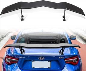 img 4 attached to Upgrade Your Ride With A Matte Black Trunk Wing Spoiler: Universal Fit For Subaru BRZ, Scion FRS, Chevy Camaro & Ford Mustang GT