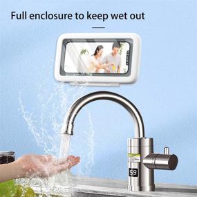 img 2 attached to Wall Mount Shower Phone Holder Waterproof