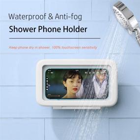 img 3 attached to Wall Mount Shower Phone Holder Waterproof