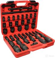 🛠️ комплект головок «ultimate 43-piece sae standard master impact socket set»: abn, 1/2 дюйма, глубокие и неглубокие, 3/8 – 1-1/2 дюймов с удлинителем и шарнирным соединением. логотип