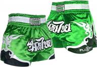 fluory mma fight shorts for muay thai, kickboxing, grappling, cage fighting and martial arts training clothing logo