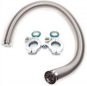 img 1 attached to High-Quality Corrugated Bellow Hose Set With ISO-KF KF25 Standard Fittings And Accessories